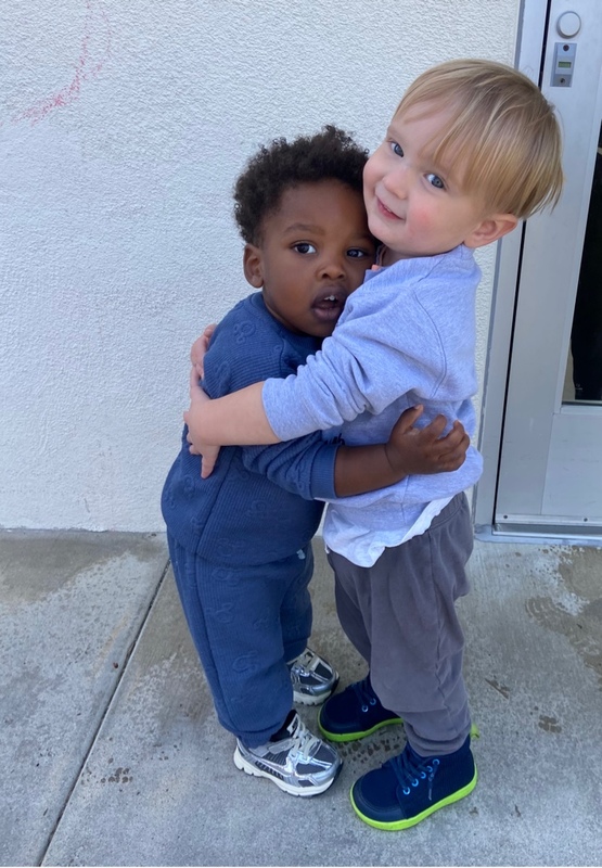 Children hugging